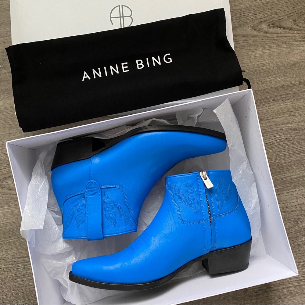 NWT Anine Bing Axel western inspired leather boots - Picture 3 of 8